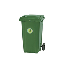240L Two Wheels Mobile Outdoor Plastic Garbage Container 