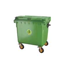 1100L Large Size Movable Outdoor Plastic Garbage Container 